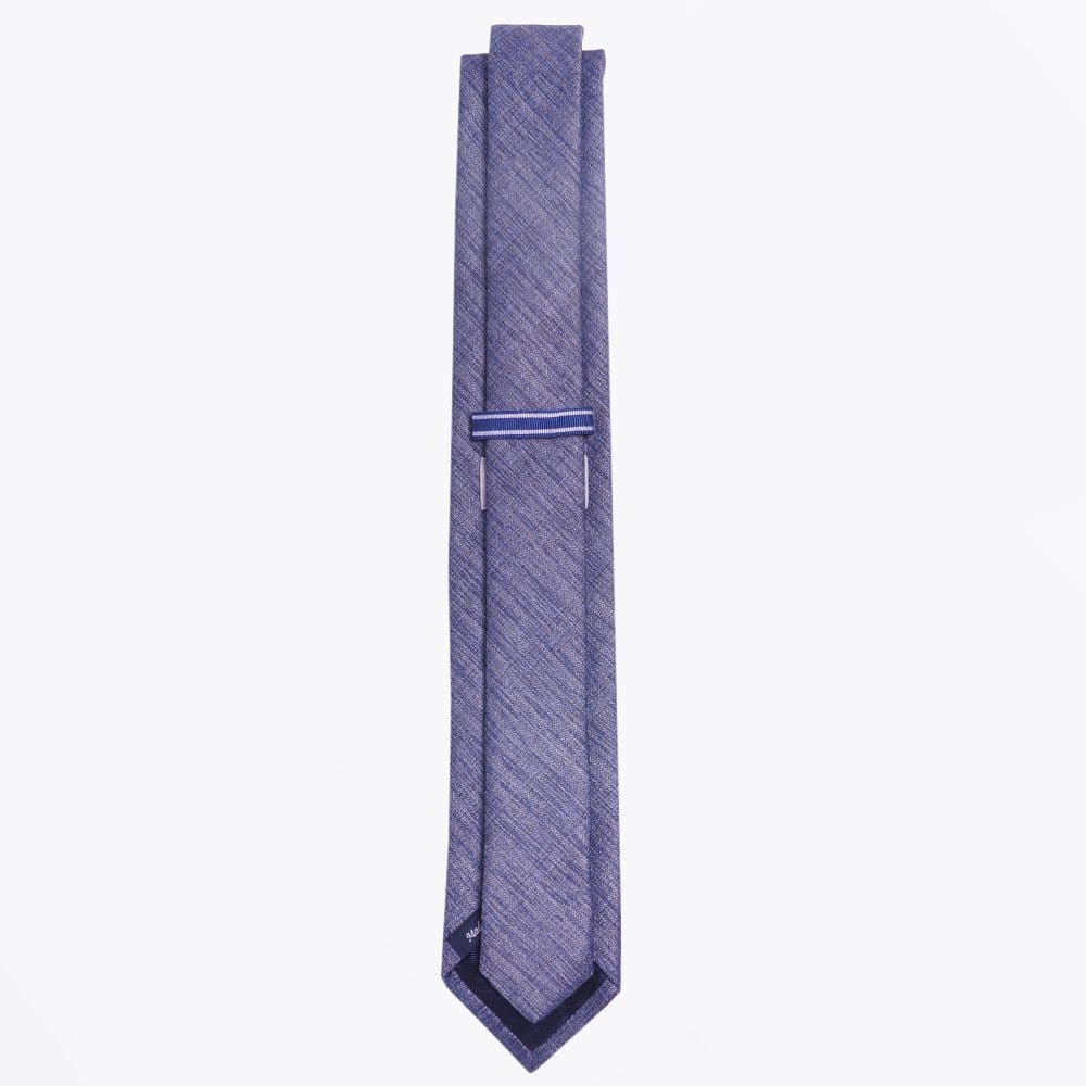 - The Grey Silk Woven Tie
