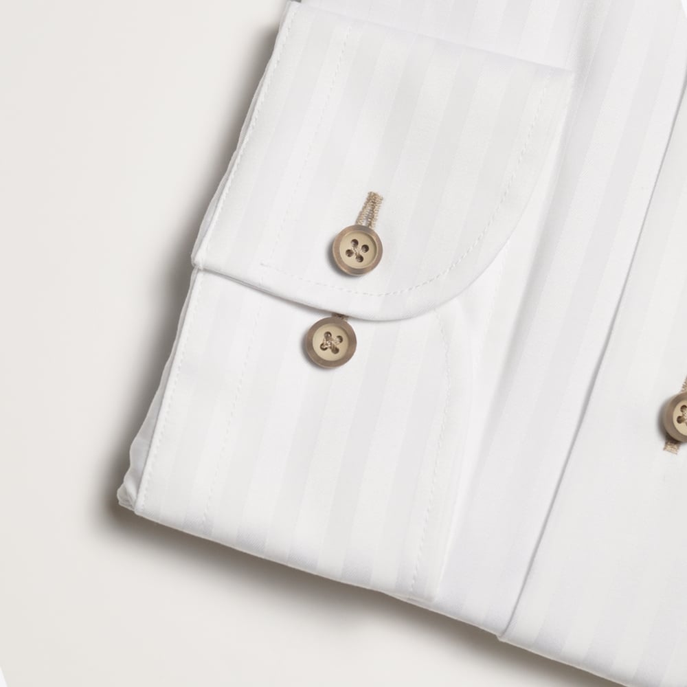 - Camouflage Insert Shirt - White