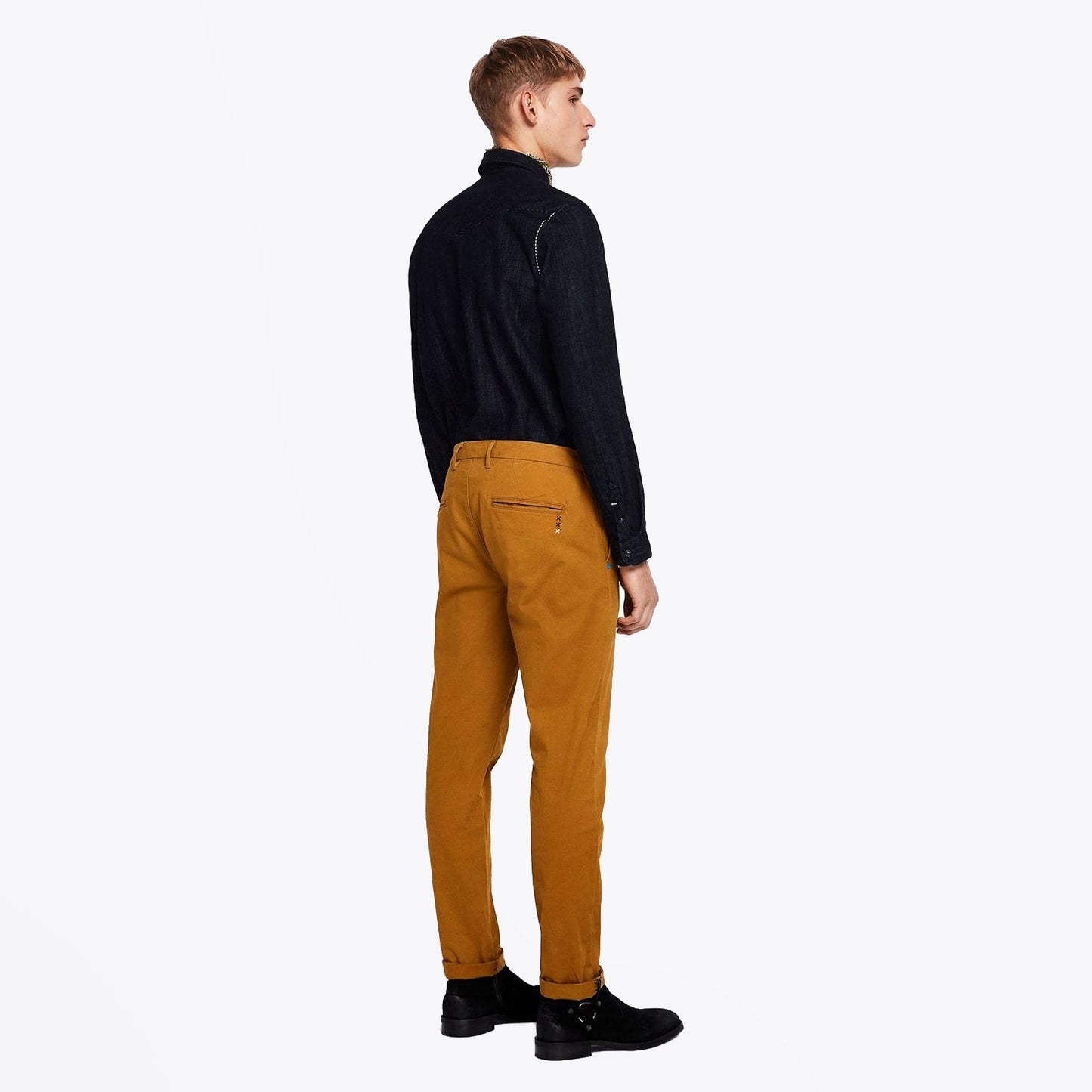 - Stuart - Regular Slim Fit Chinos - Tobacco
