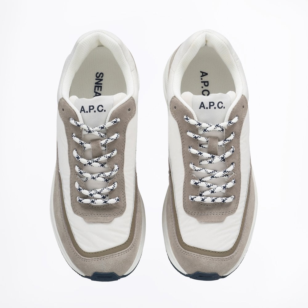 - Two-Tone Sneaker - White/Beige