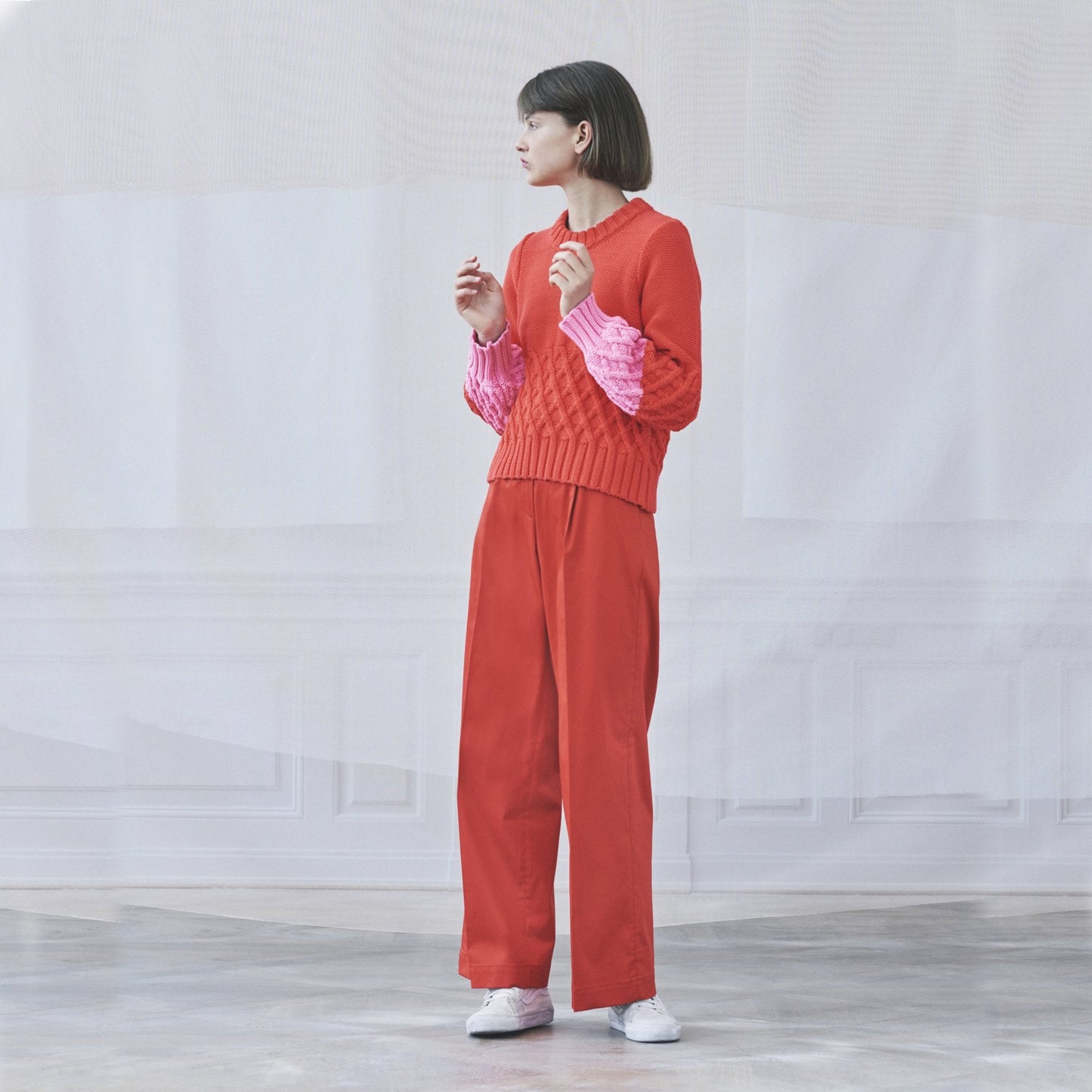Nandini - Wide Leg Pants - Burnt Orange