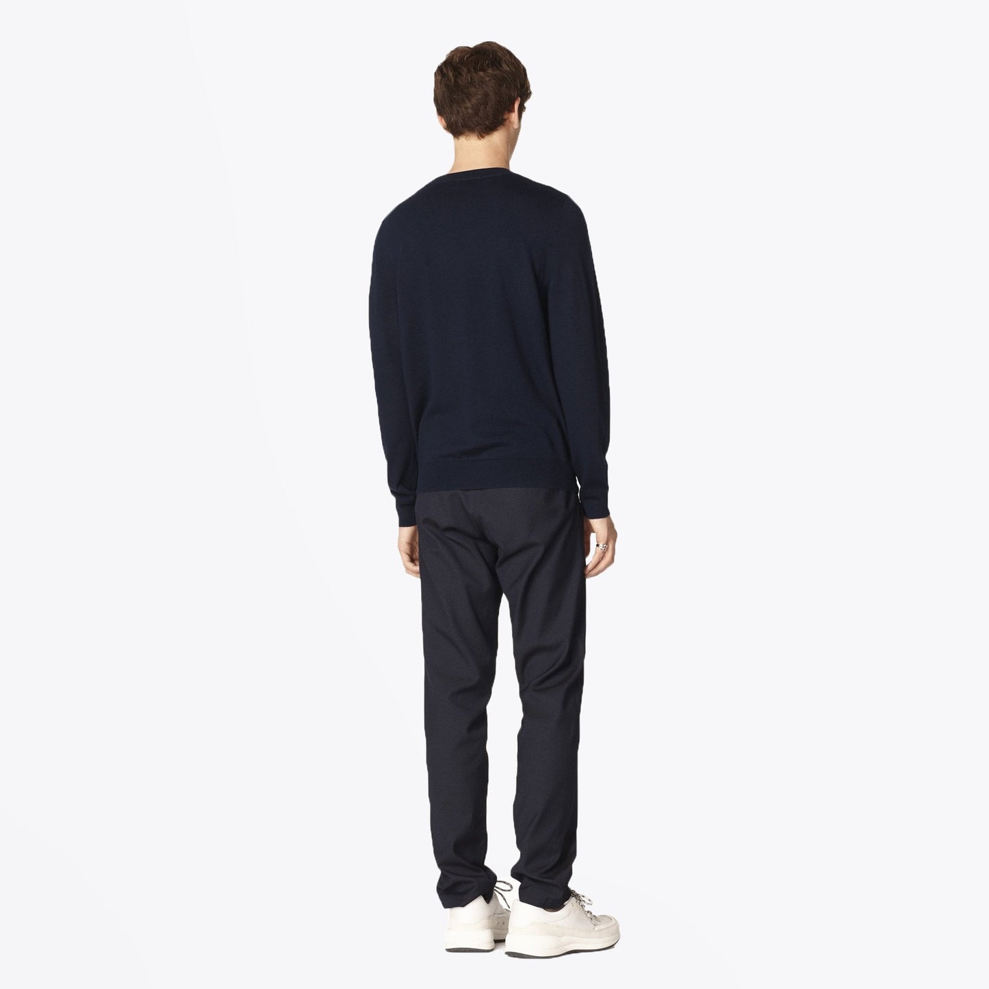 Merino Wool Sweater - Navy