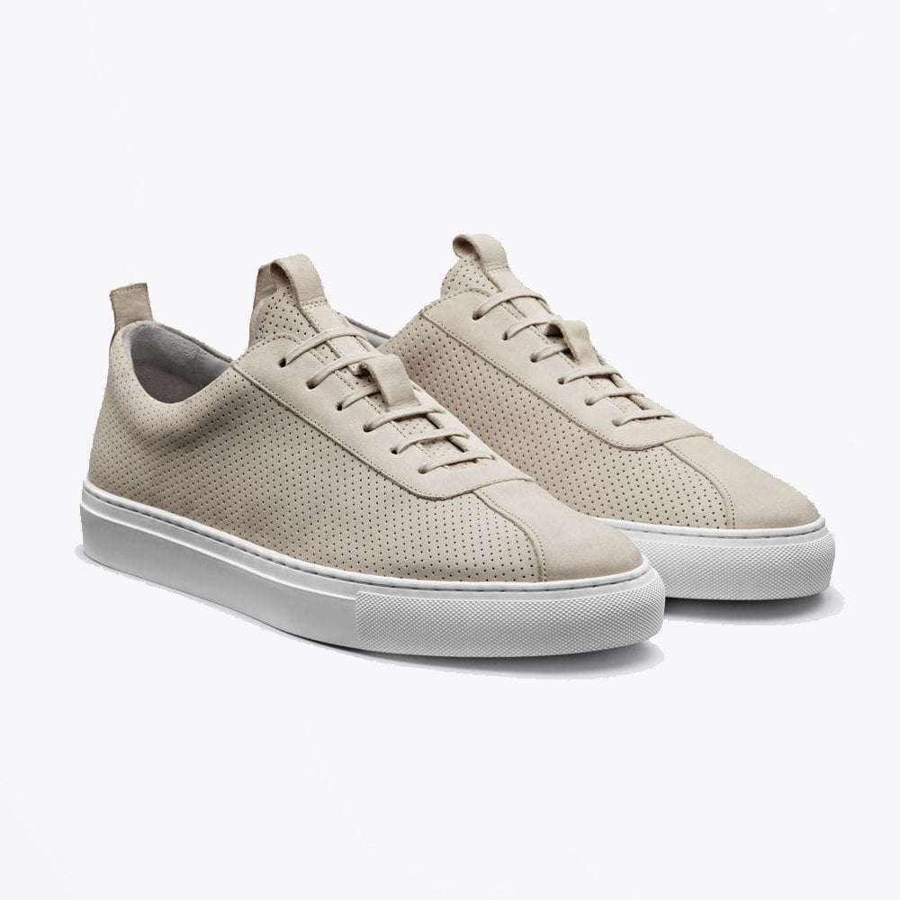 - Sneaker 1 - Nubuck Tennis Shoes - Off White