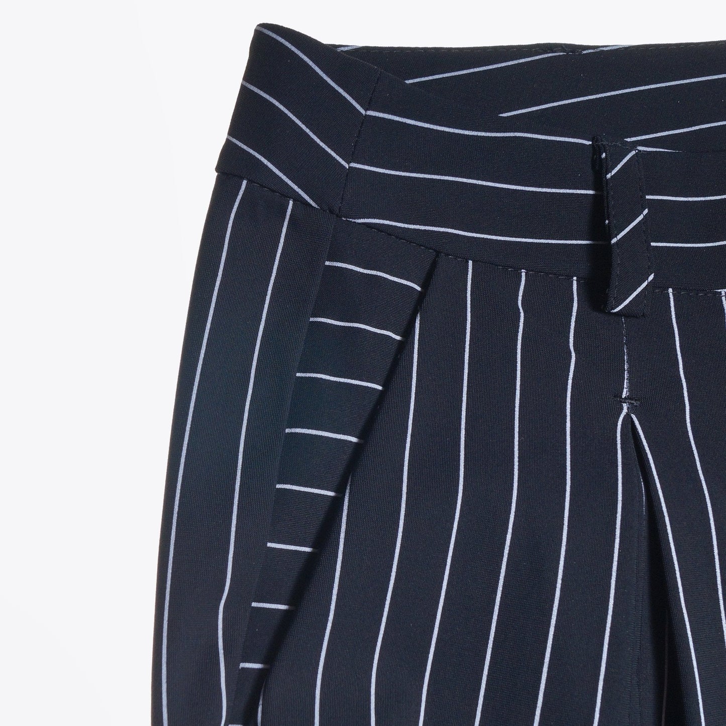 - Pinstripe Pants - Navy