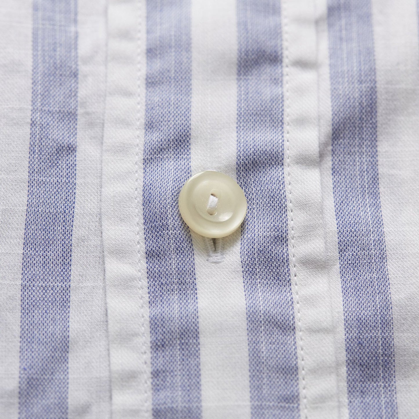 - Stripe Twill Shirt - Blue/White
