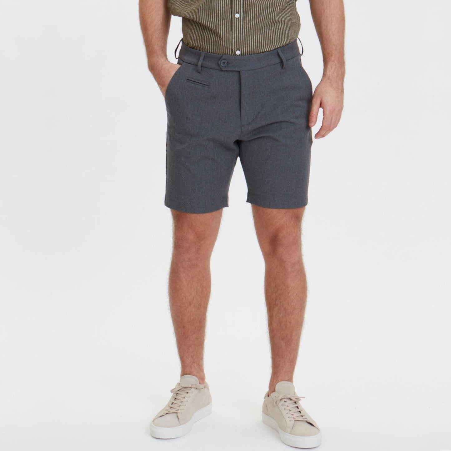 - Como Shorts - Grey Melange
