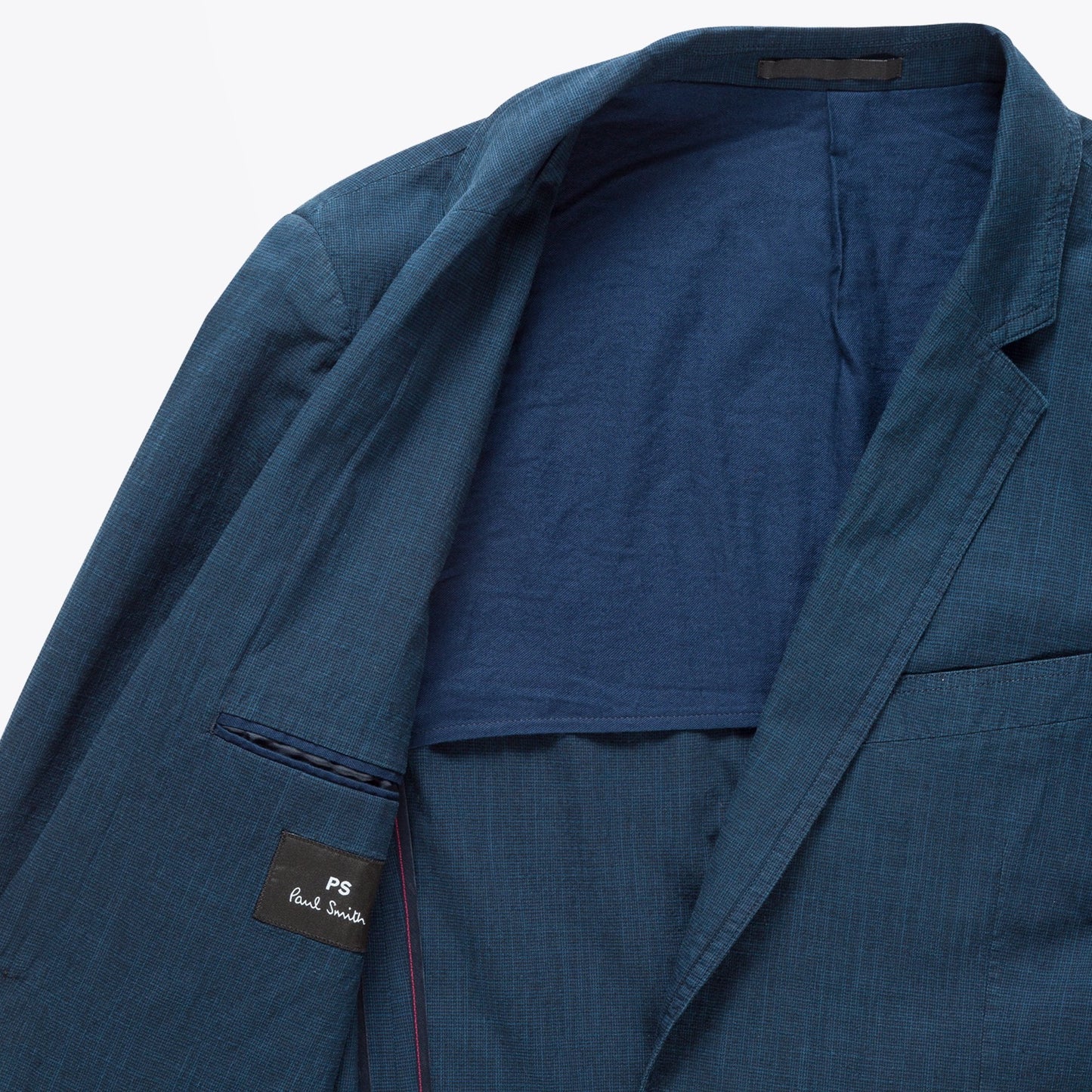 Houndstooth Blazer - Navy
