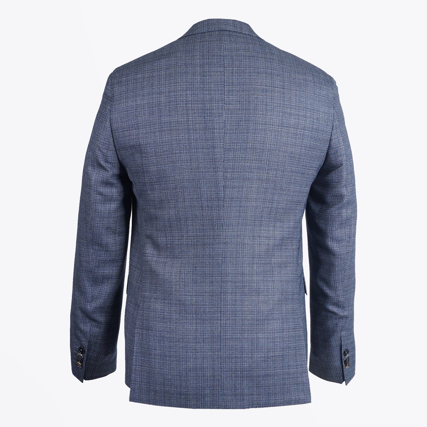 - Textured Wool Blazer - Navy