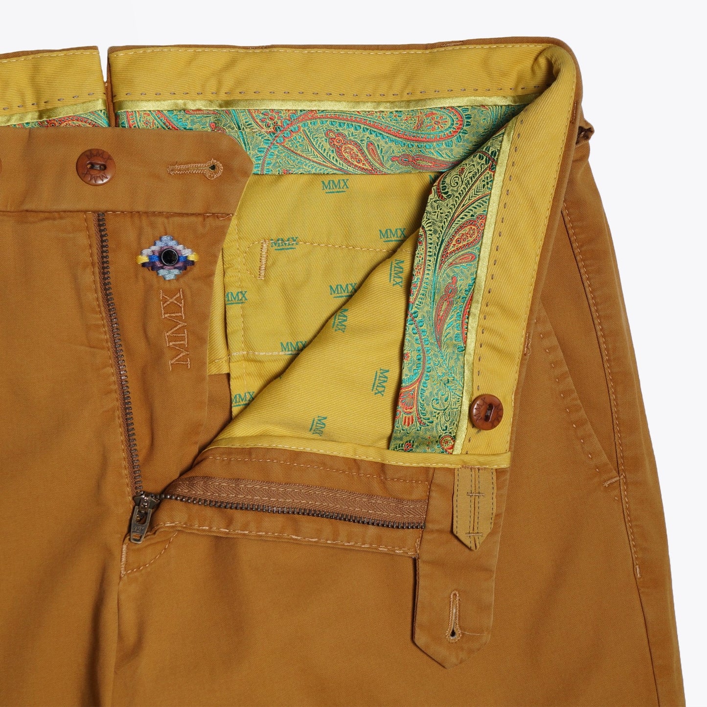 Lynx - Silk Stretch Chinos - Cinnamon