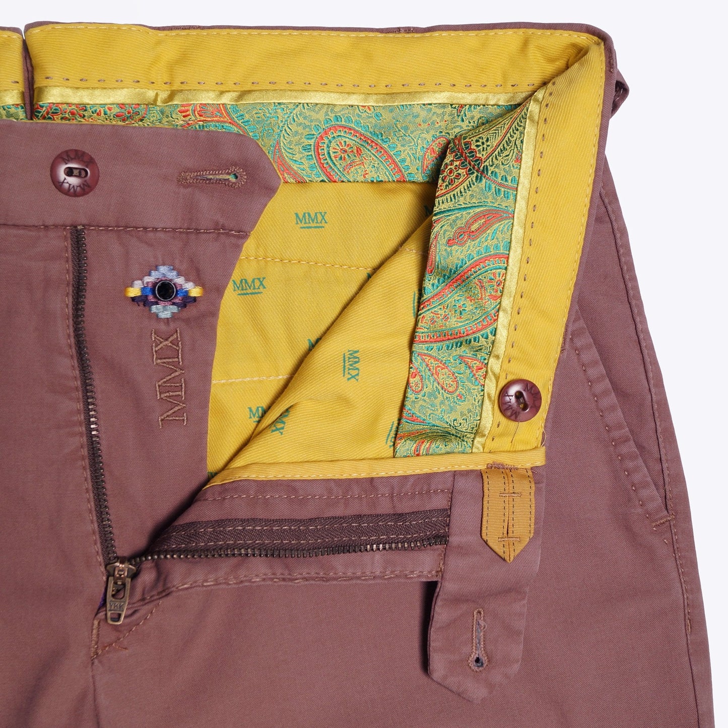 Lynx - Silk Stretch Chinos - Pink