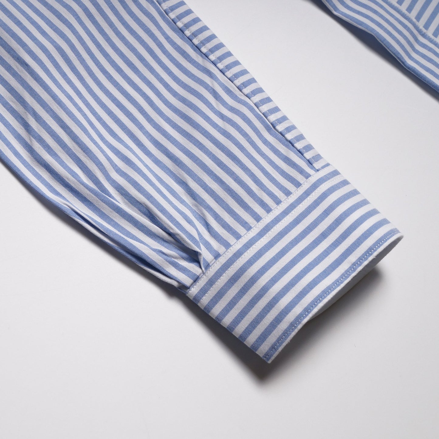 - Tailored Stripe Shirt - White/Blue