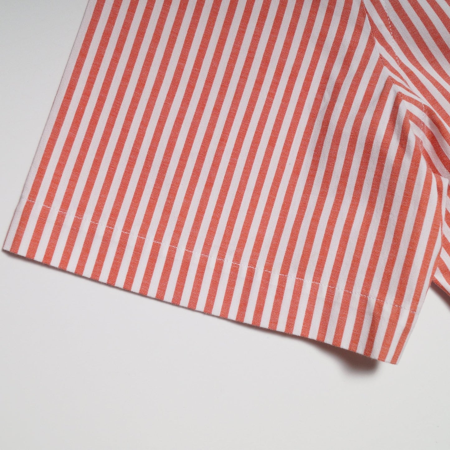 - Stripe Print Shirt - Coral