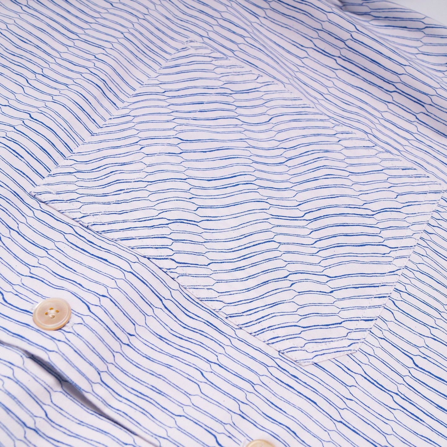 - 'Scramble Net' Print Short-Sleeve Shirt - White