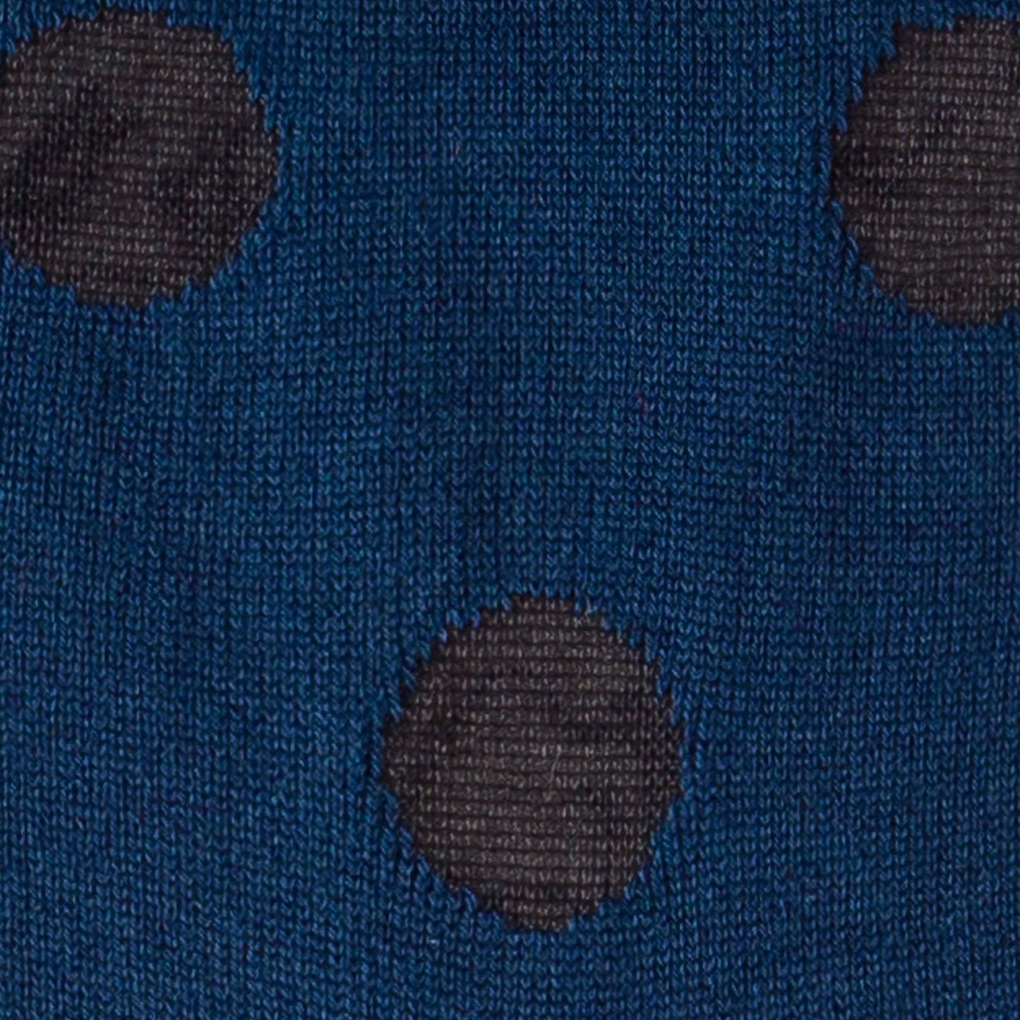 - Semi-Sheer Polka Dot Socks - Navy