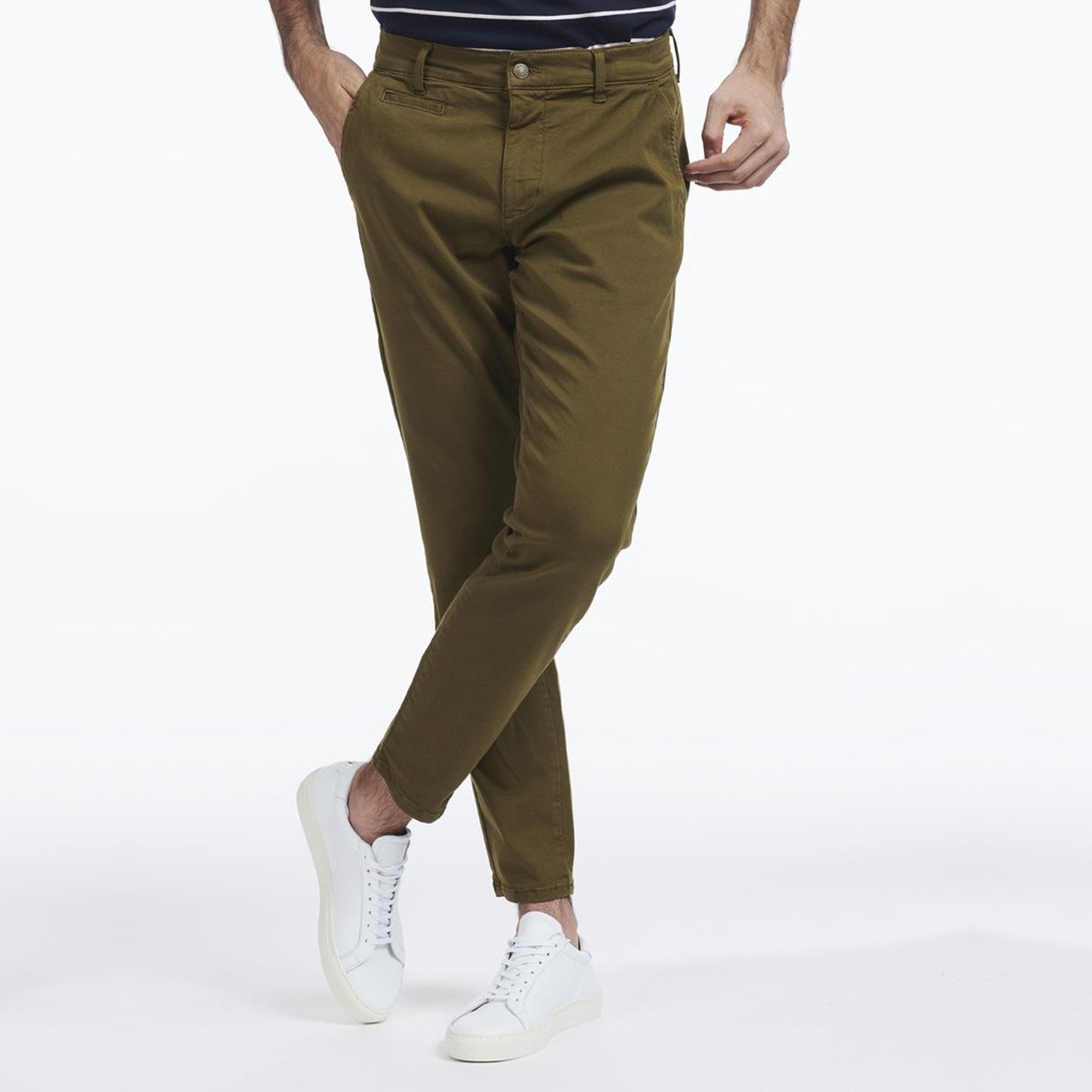 - Orta Chino Pants - Olive Green