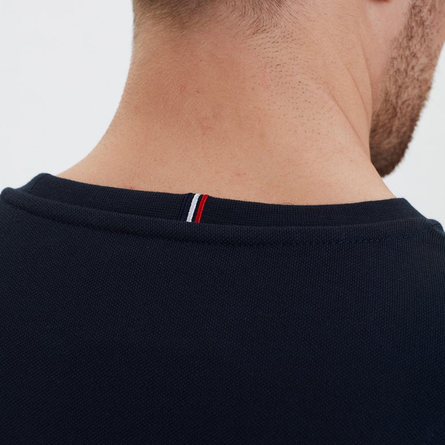 - Cotton Piqué T-shirt - Dark Navy