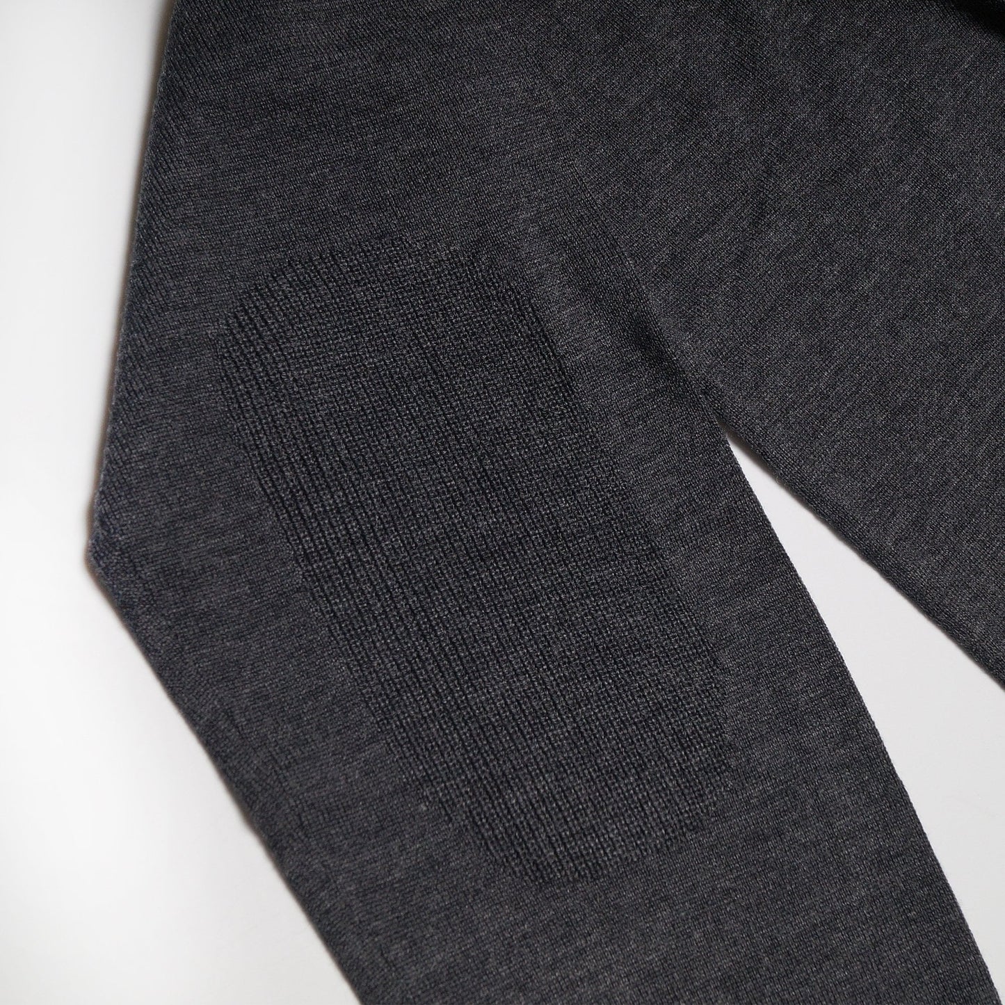 Merino Funnel Neck Zip Sweater - Charcoal Grey