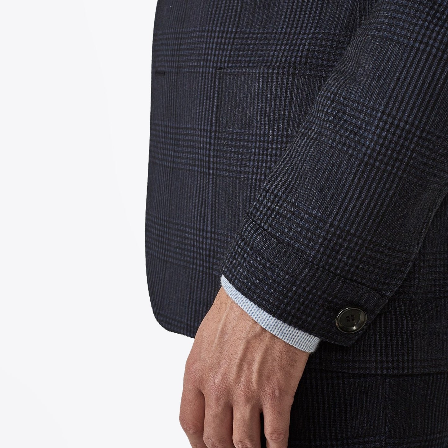 - Theobald Check Jacket - Navy