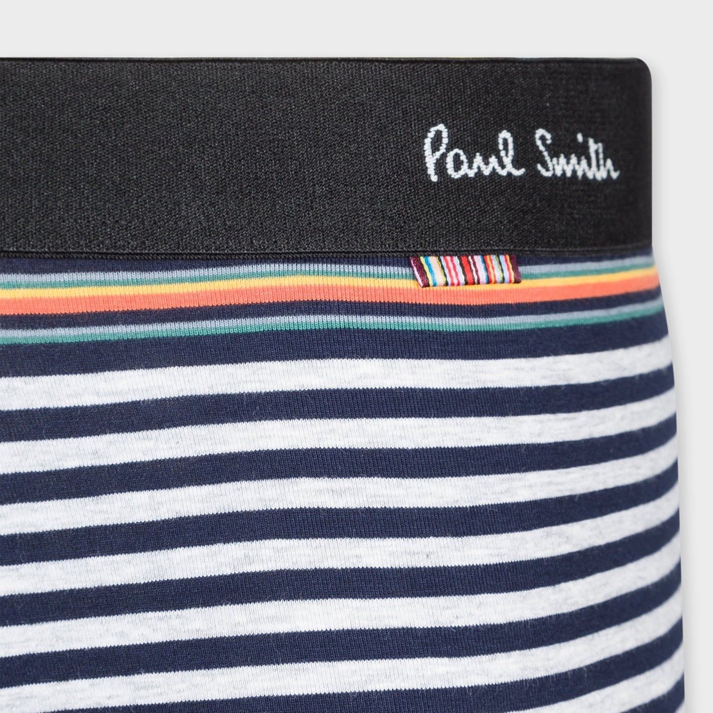 - Stripe Boxer Briefs - Navy/Grey