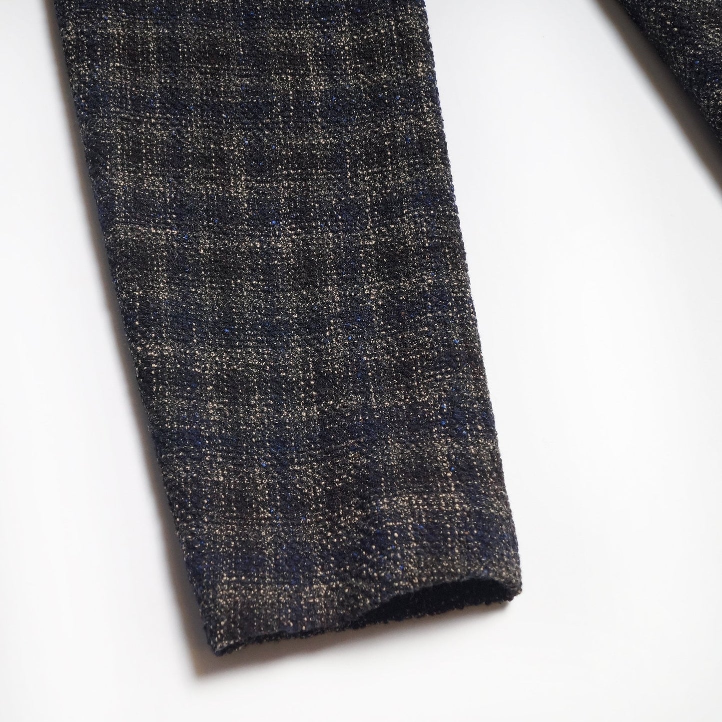 - Relaxed Checked Blazer - Navy/Beige