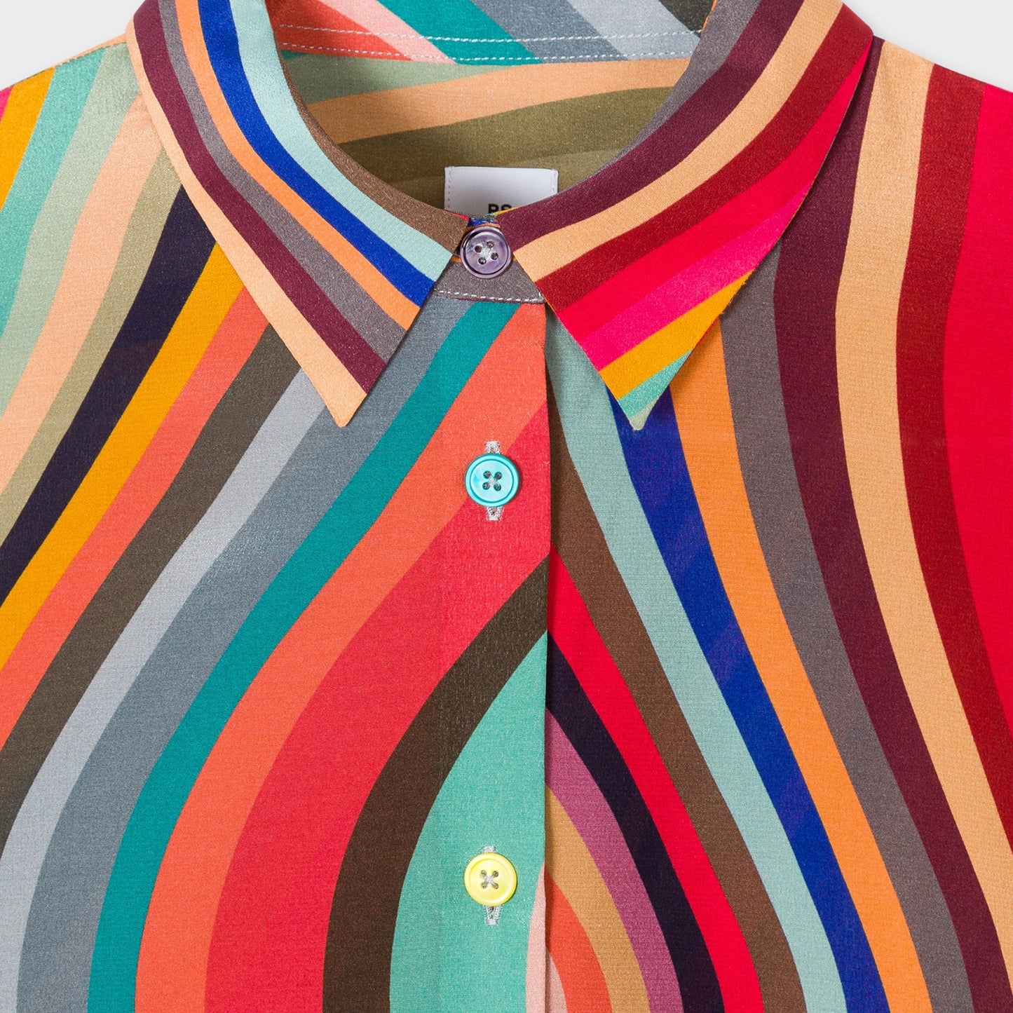 - 'Swirl' Print Silk Shirt - Multi