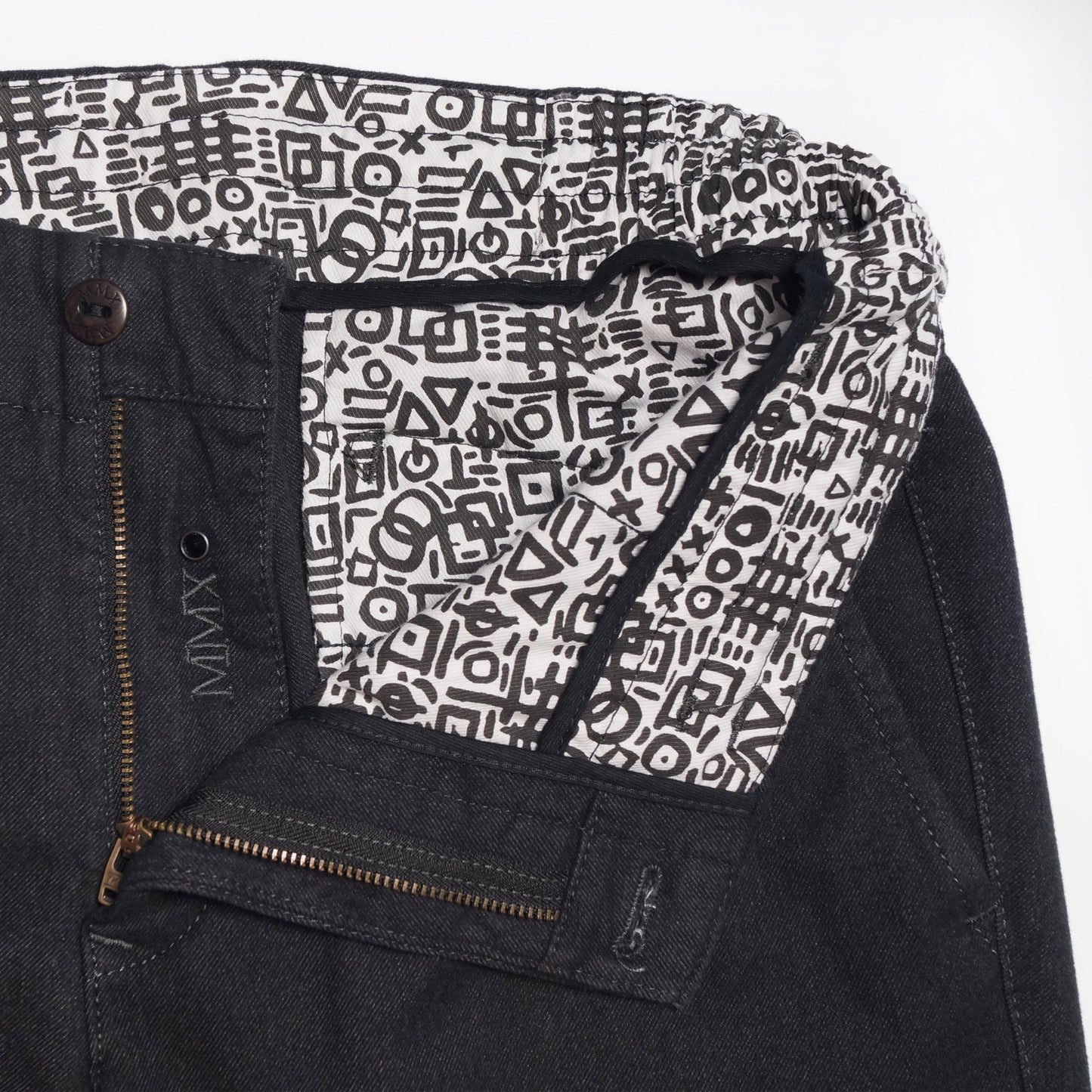 - Cervus - Drawstring Wool Pants - Dark Grey