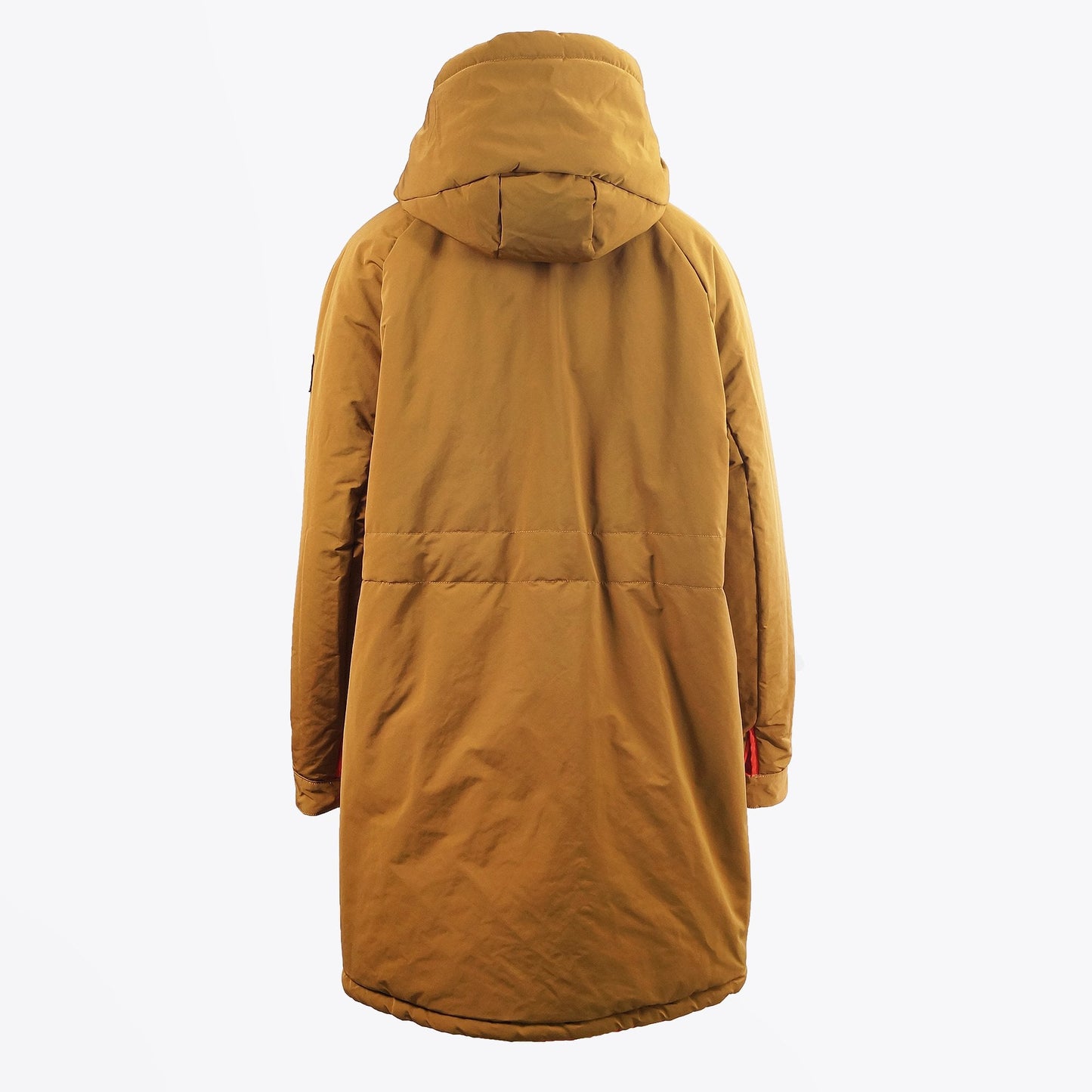 - Reversible Oversized Hooded Rain Coat - Orange