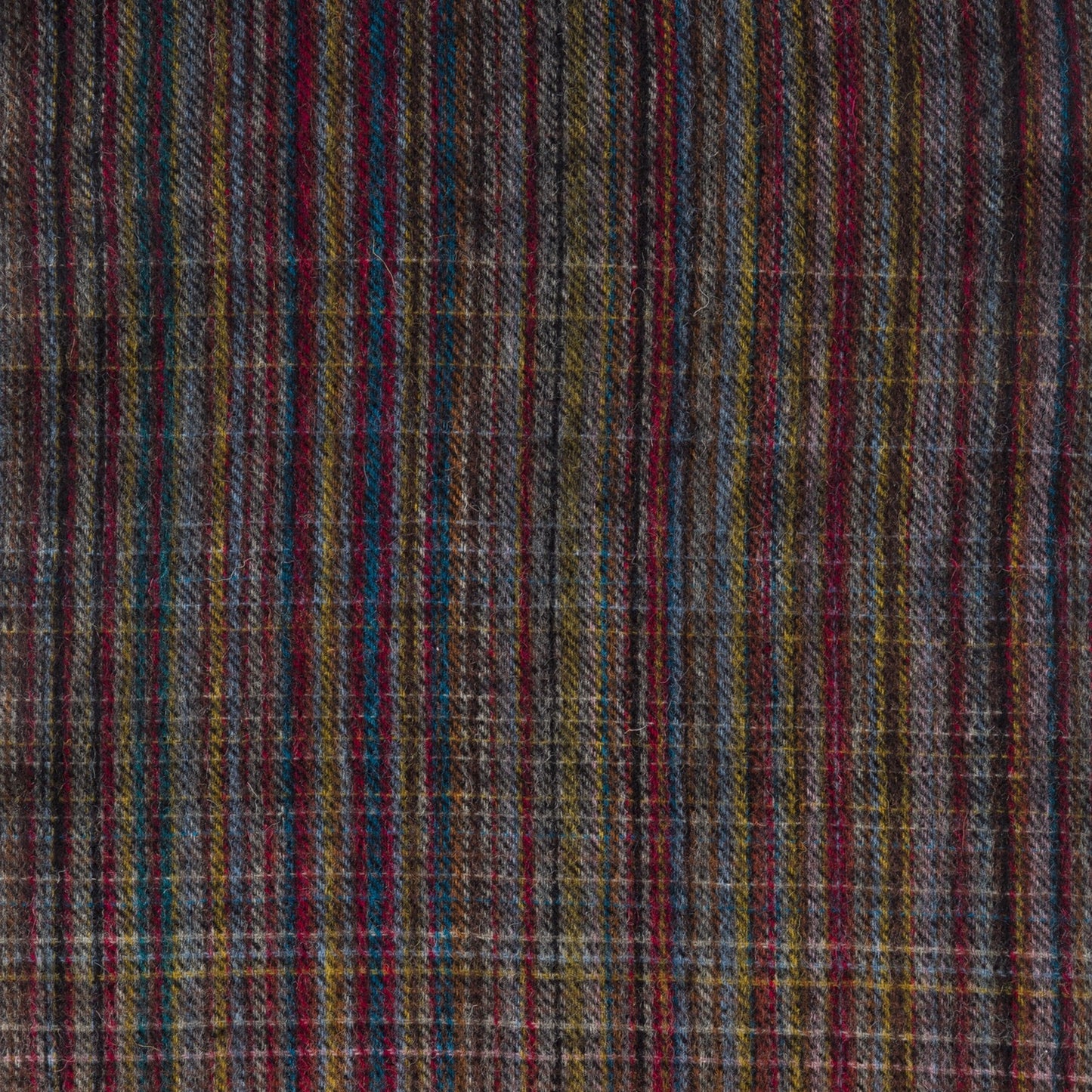 - Wool Multi-Check Scarf - Multi