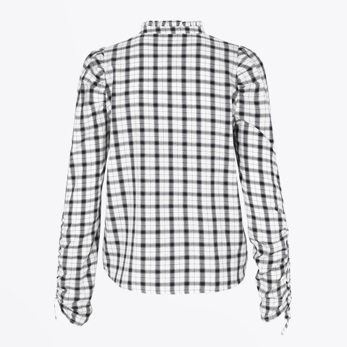 - Checked Shirt - White