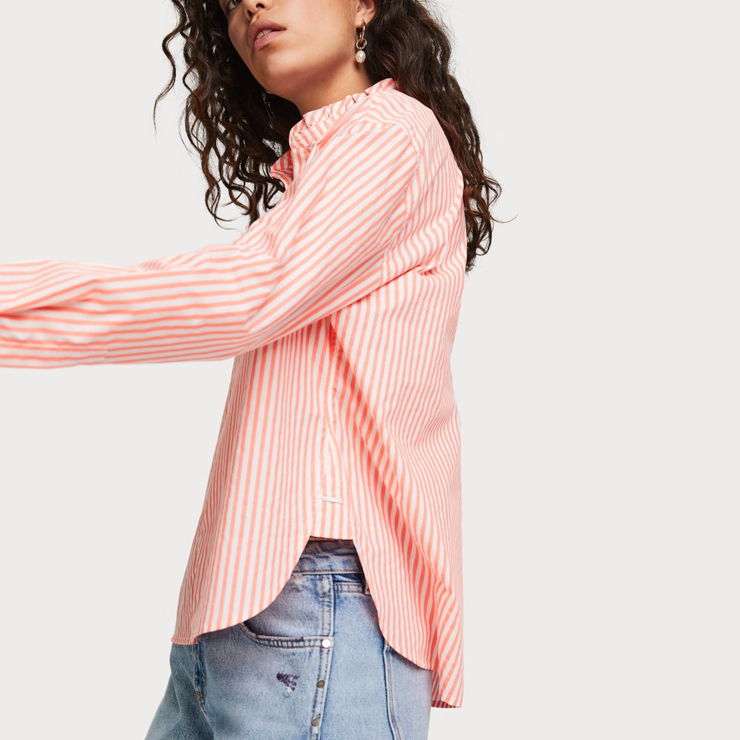 - Oversized Stripe Shirt