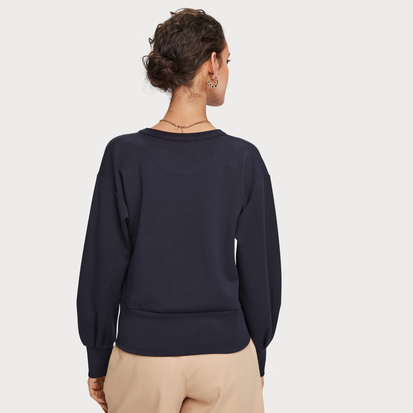 - Crew-Neck Sweater - Navy