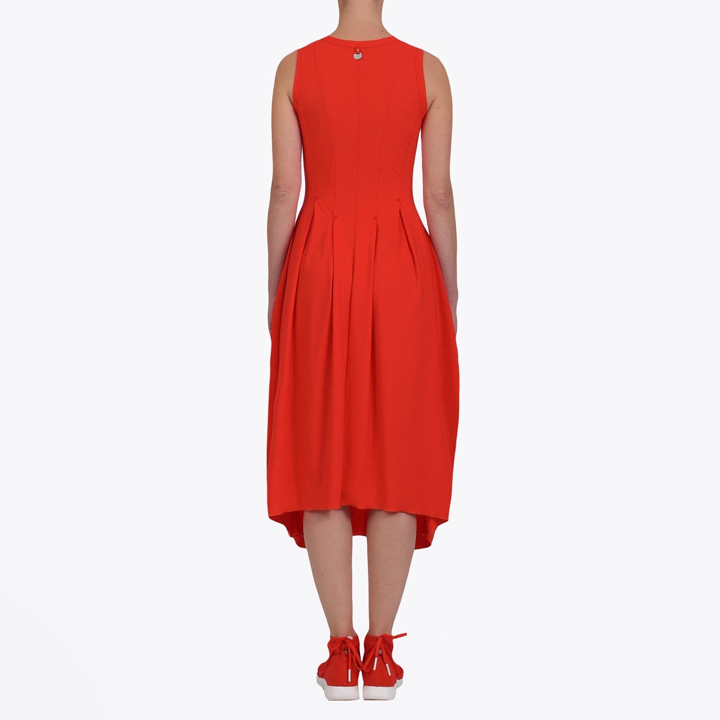 At Length - Sensitive Midi Balloon Dress - Red