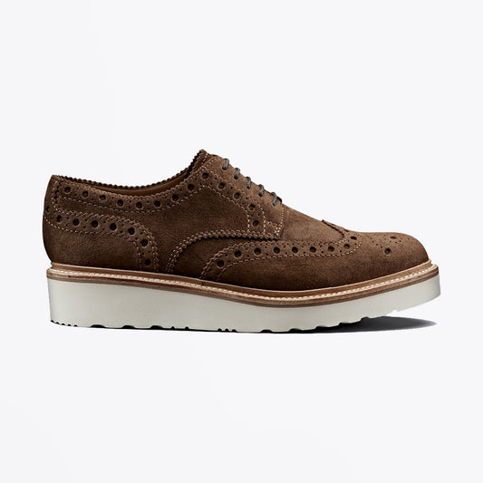 - Archie - Suede Brogue - Brown