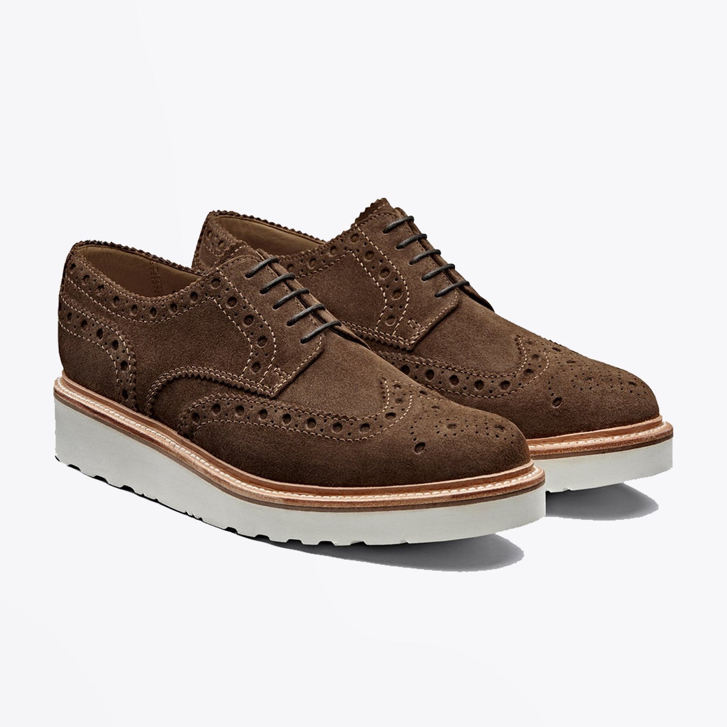 - Archie - Suede Brogue - Brown