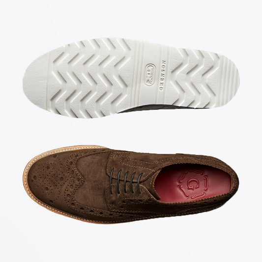 - Archie - Suede Brogue - Brown