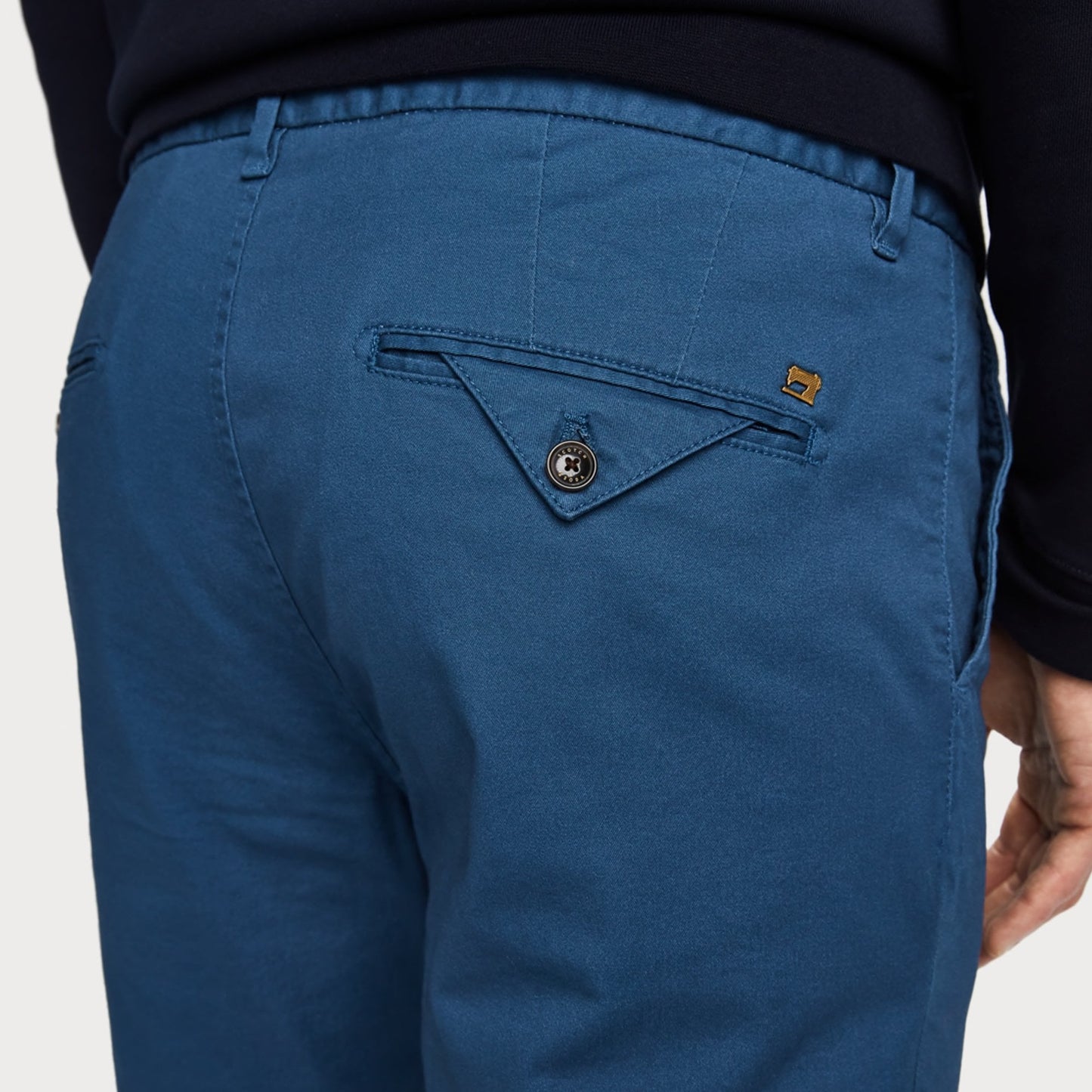 - Stuart - Stretch Cotton Chino - Blue