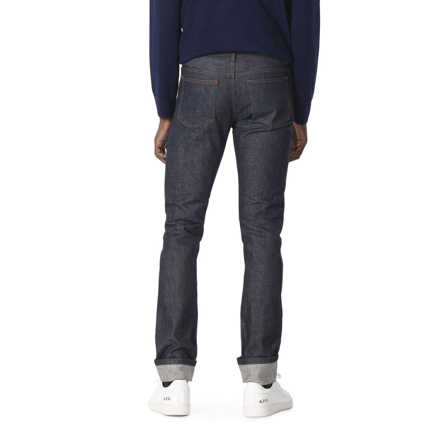 - Raw Denim Jeans - Indigo