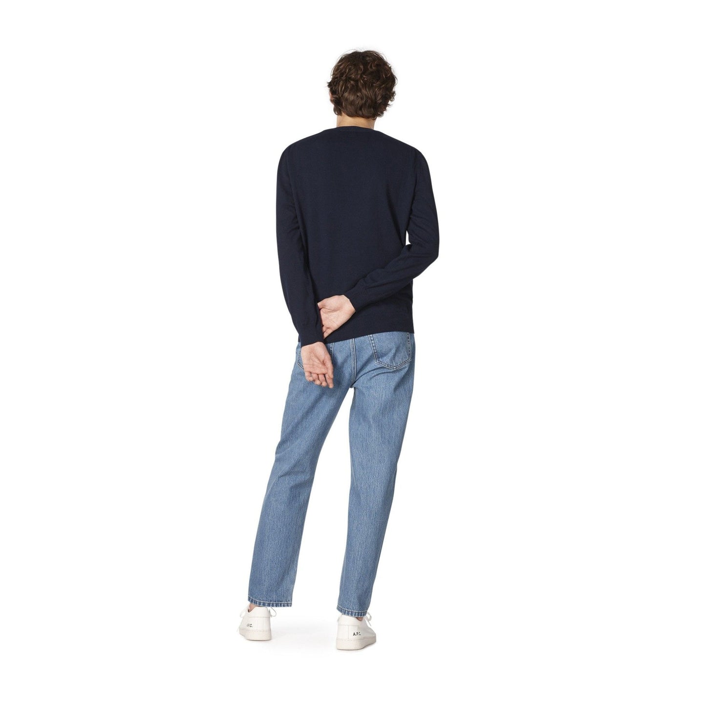 Knitted Logo Pullover - Dark Navy