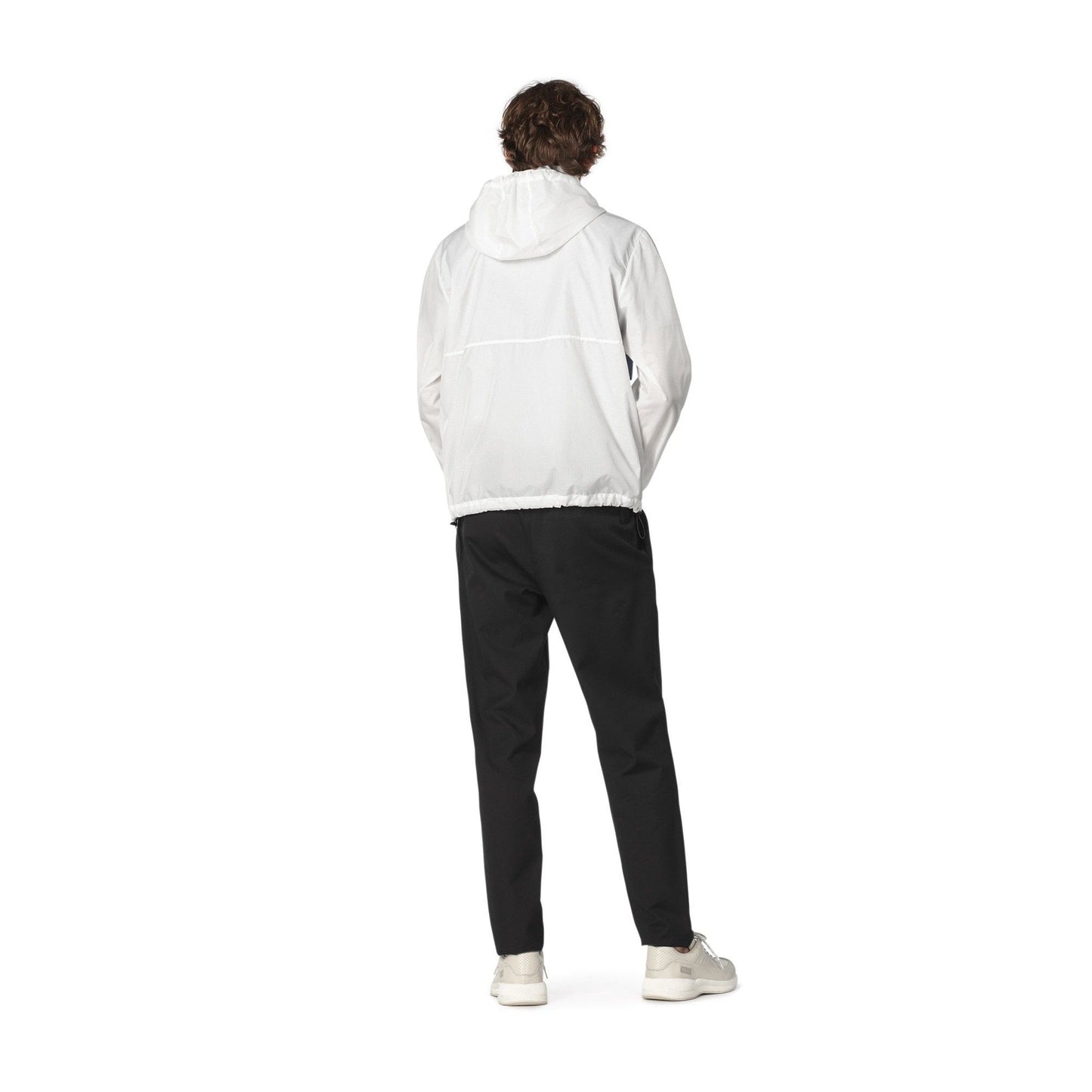 - Miles - Hooded Technical Windbreaker Jacket - White