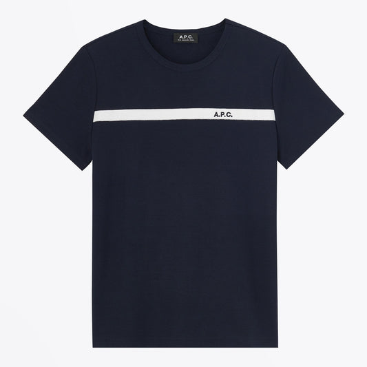 - Yakuta - Cotton Jacquard T-Shirt - Dark Navy