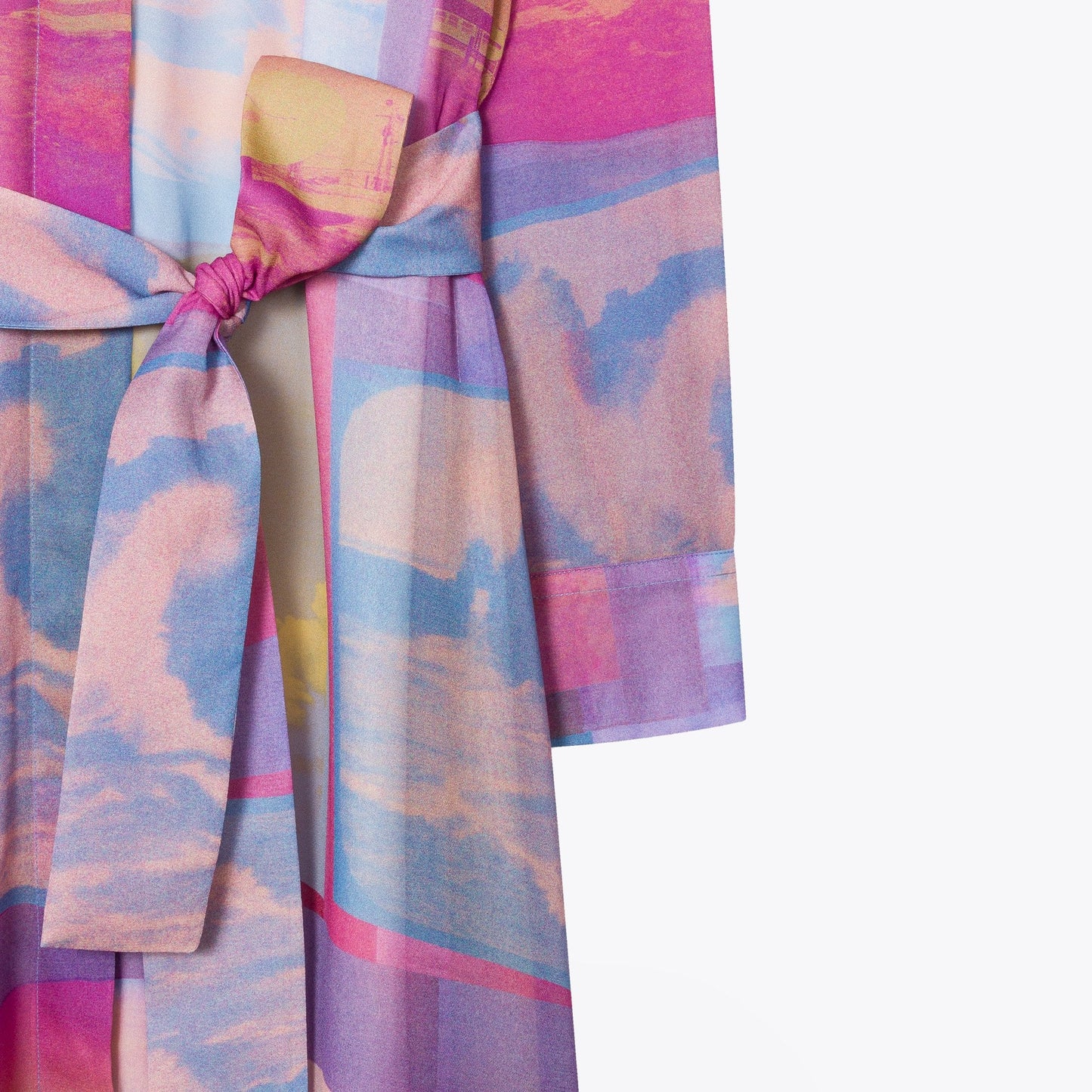 - Chiffon Printed Dress - Pink/Multi