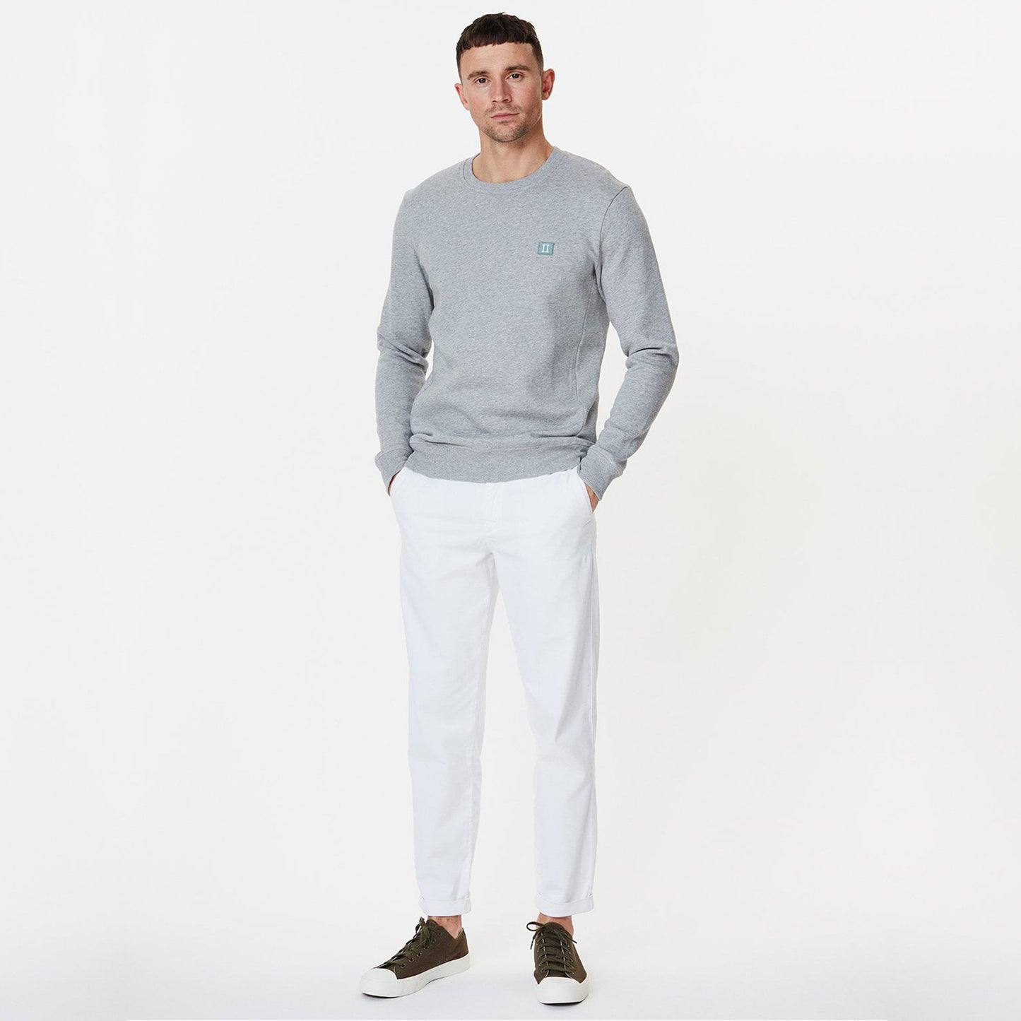 - Piece Crew-Neck Sweatshirt - Grey Melange