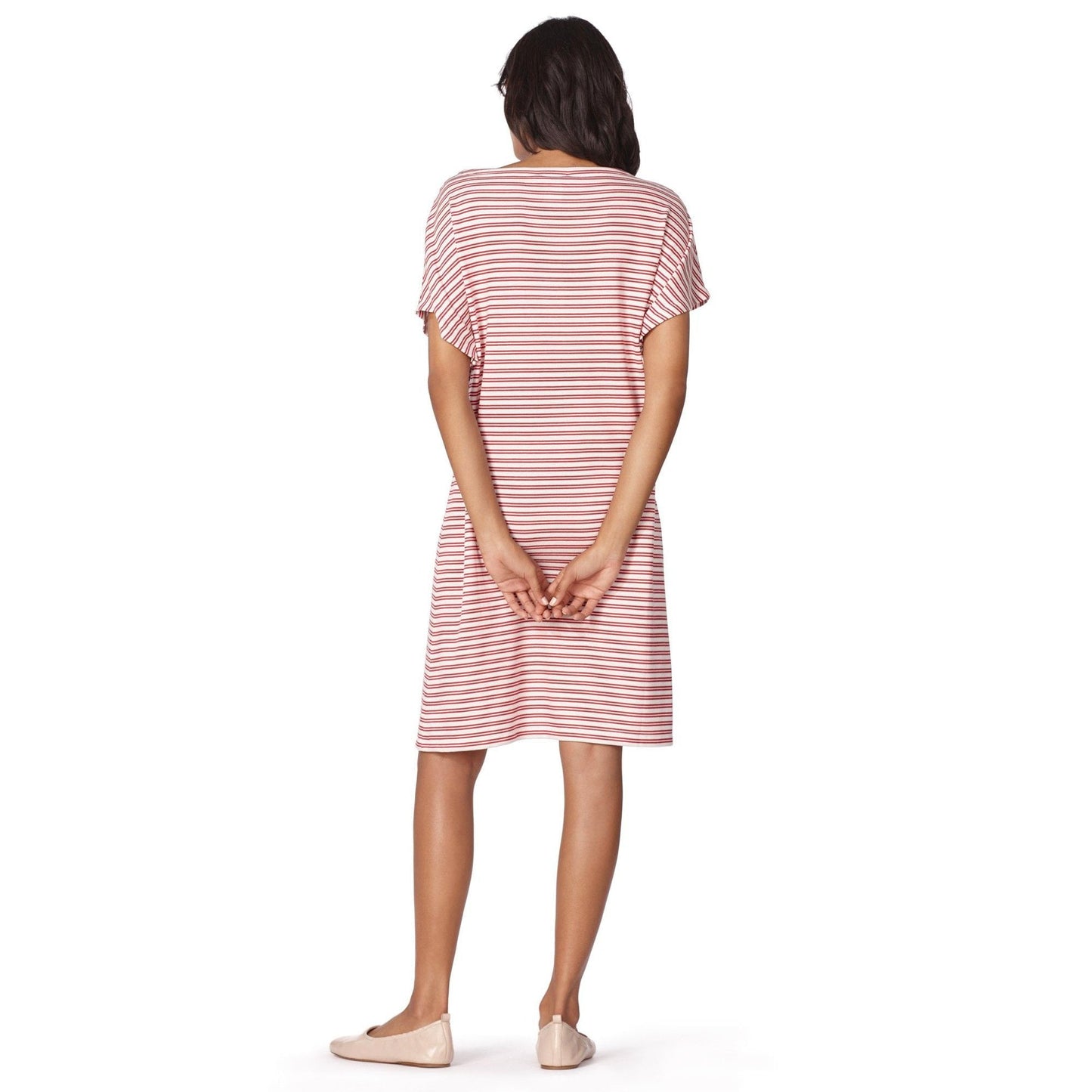Julia Striped Dress - Ecru