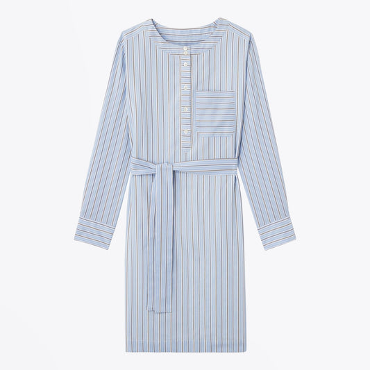 - Cyrielle Striped Dress - Light Blue