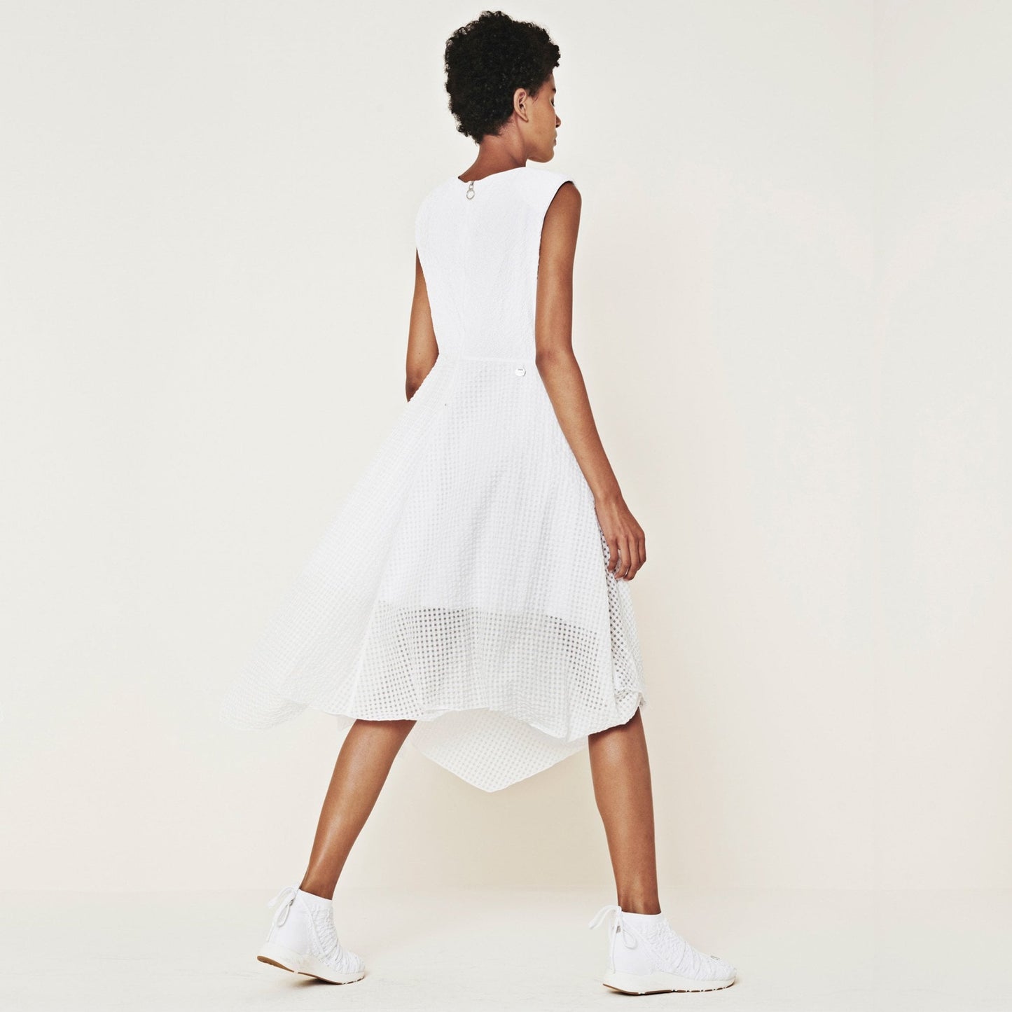 Verity Seersucker Dress - White