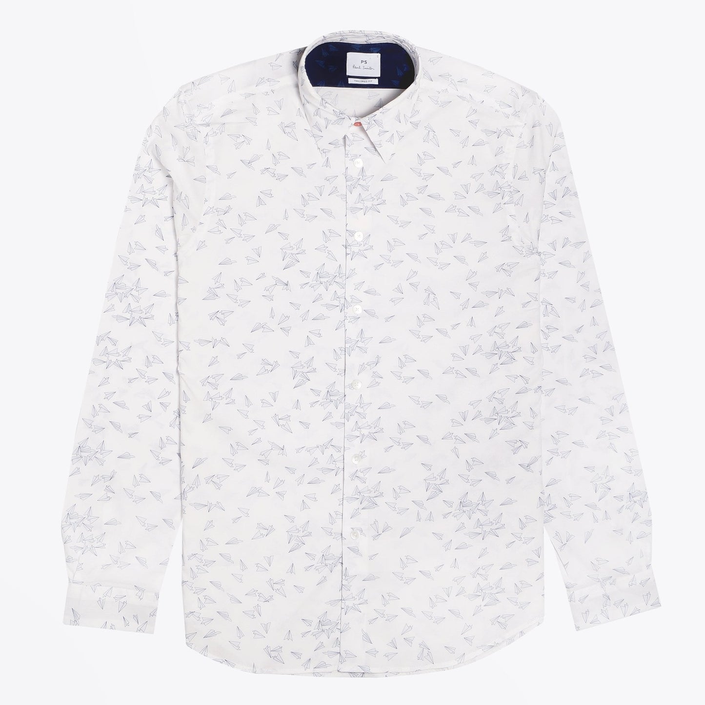 - Paper Aeroplane Print Shirt - White