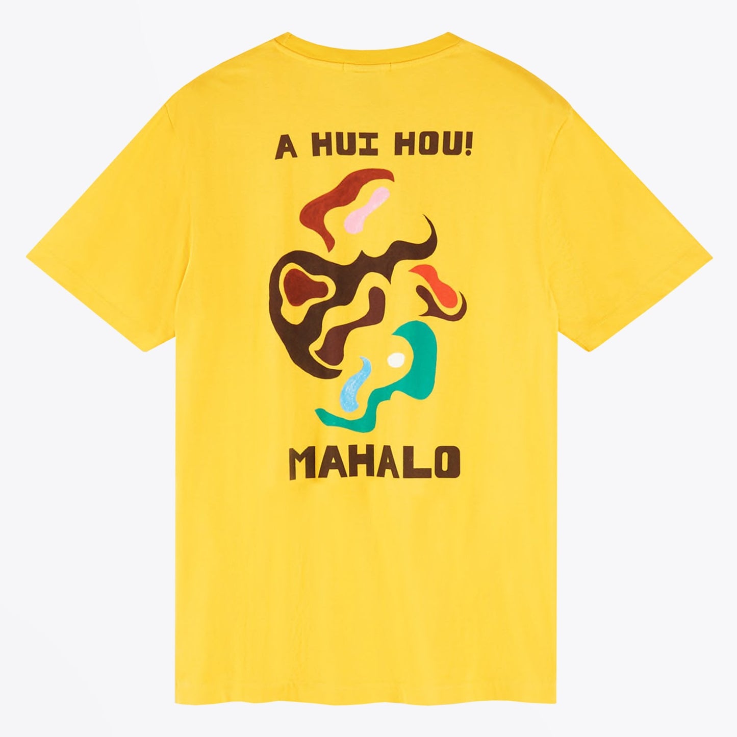 Hawaii Artwork Tee - Yellow