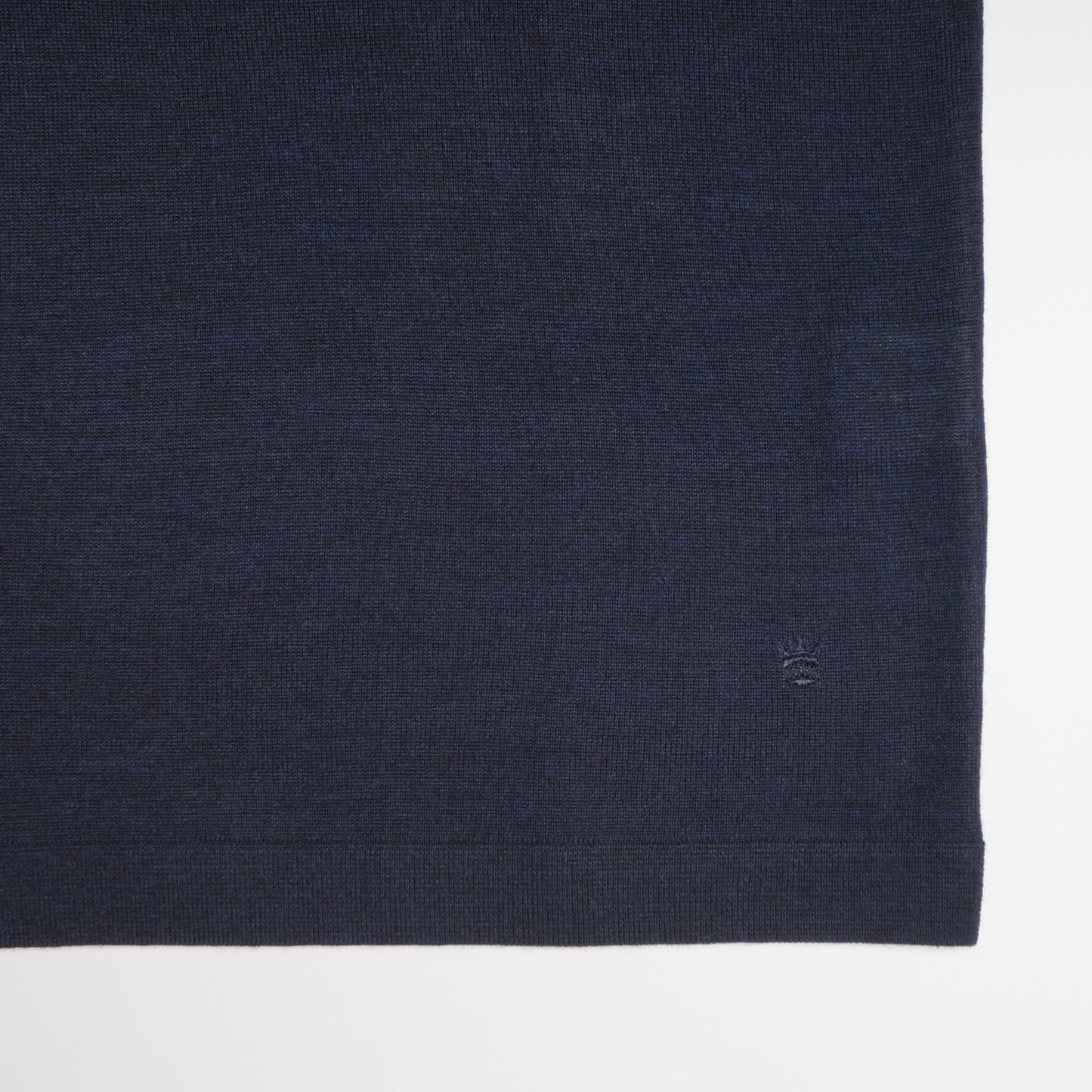 Merino Crew Neck T-shirt - Navy