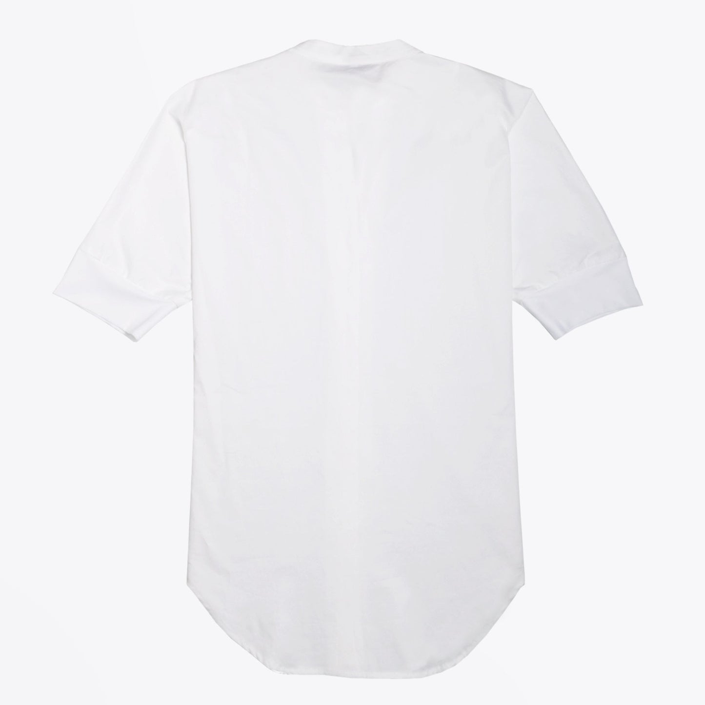 V-Neck Pleated Shirt - White