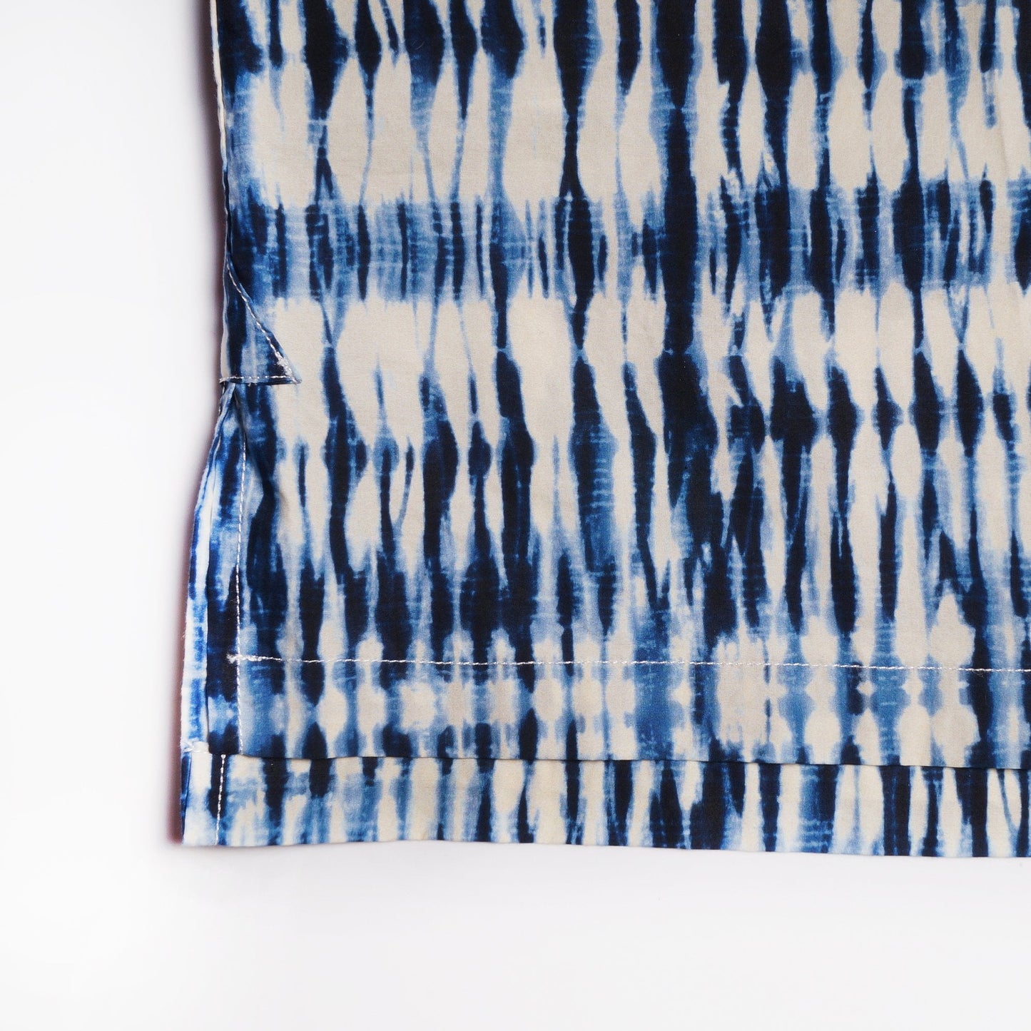 - Tie-dye Short-Sleeve Shirt - Blue